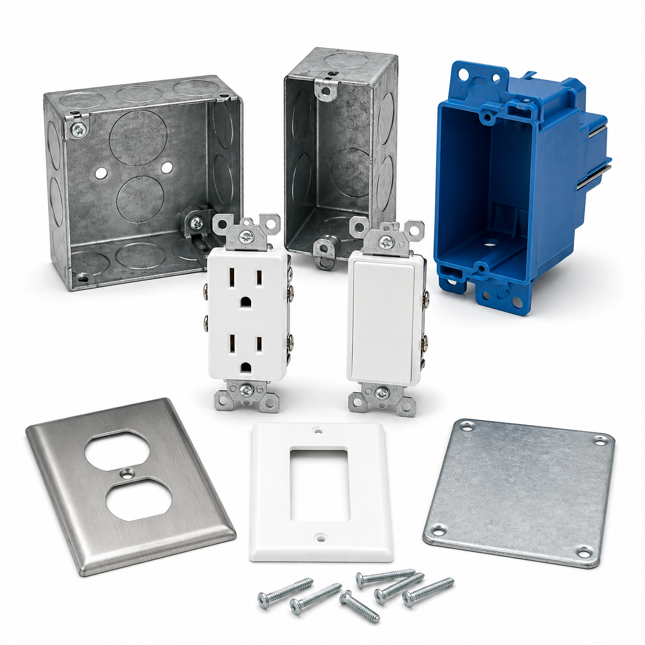 Electrical Boxes, Outlets & Covers