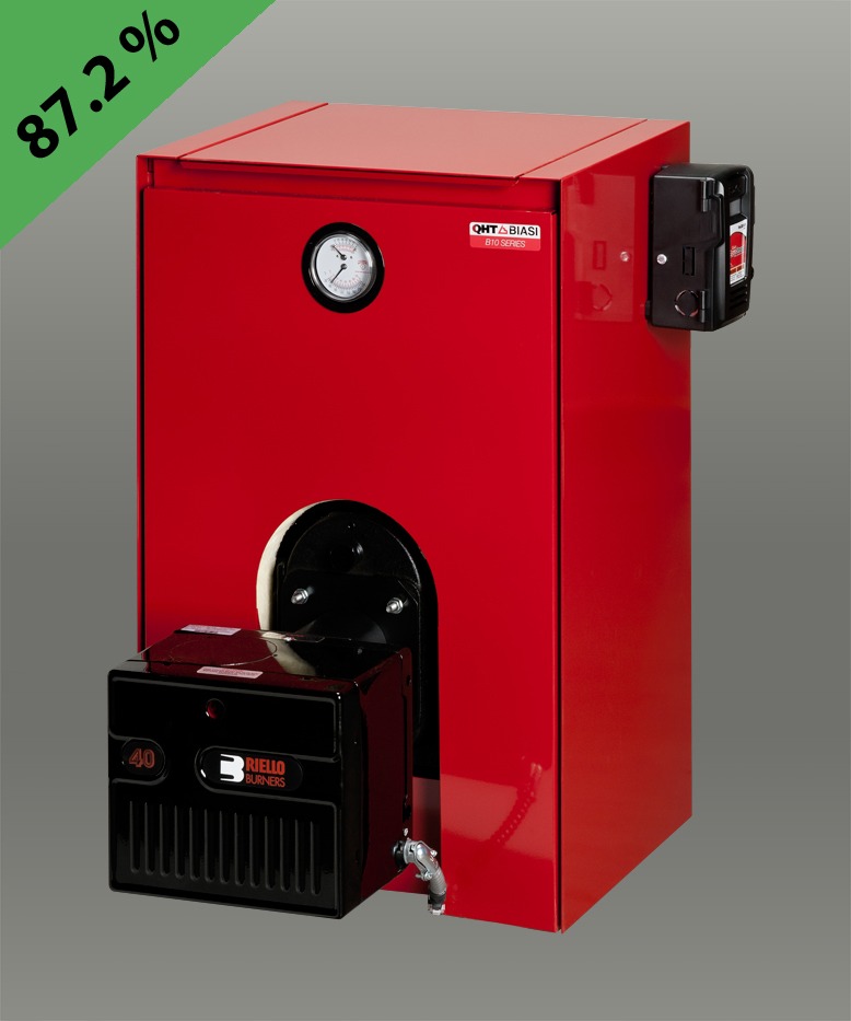 BIASI B10 Seria B105H Boiler, 146000 Btu Input Heating BTU, 127000 Btu Output Heating BTU, 87.2 % AFUE, 3.5 gal