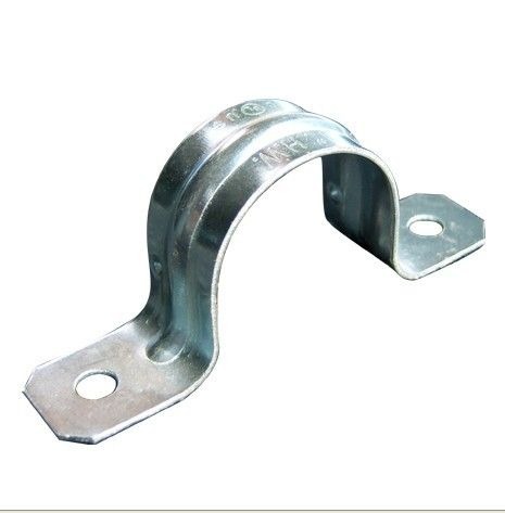 Newman Associates 14G-112 Pipe Strap, For Pipe Size: 1-1/2 in, Steel, Electro-Galvanized, 2-Hole