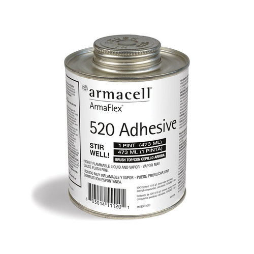 AEROFLEX® 520 Series AAD520006 Contact Adhesive With Brush Top, 1 gal, Can, Greenish Yellow, Liquid
