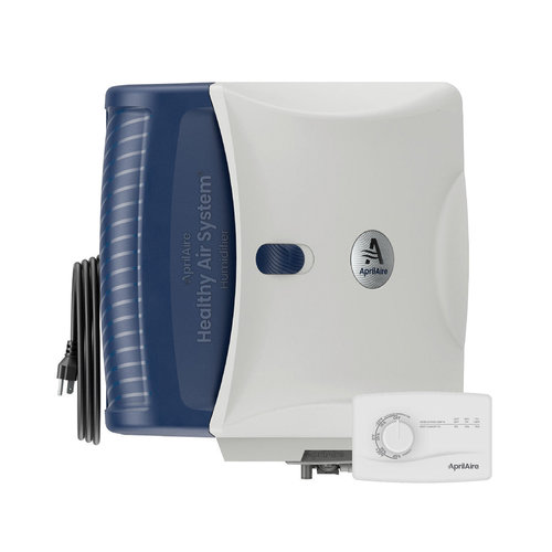 Aprilaire® 720M Fan-Powered Evaporative Humidifier, 21 gpd, 120 V, 18 in H, 16-1/2 in W, 11 in D