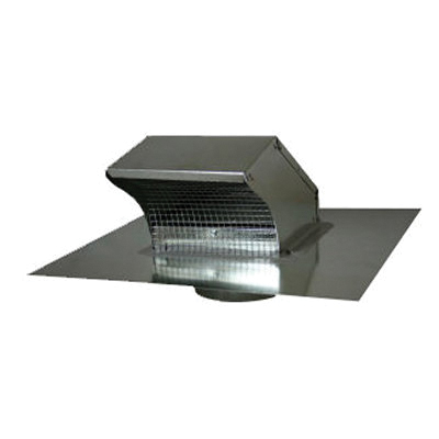 Artis Metals RDVG10BL Exhaust Vent, For Duct Size: 10 in, Round Duct, 6-1/8 in H, 20 in W, 20 in D, 24 ga Gauge