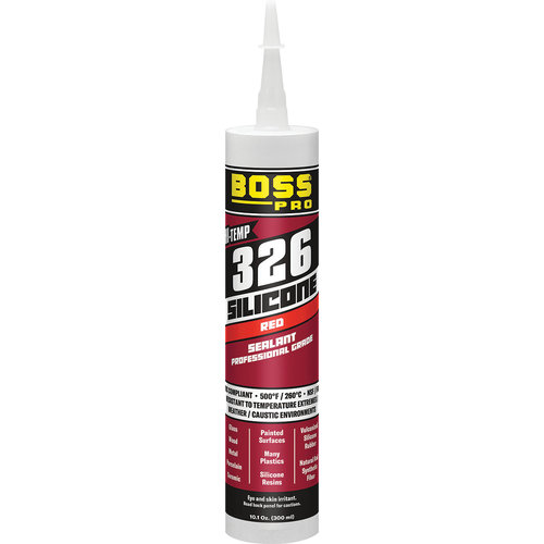 BOSS® by Soudal 142227 Professional Grade Sealant, Red, 8 oz, Aerosol Can, 24 hr Cure, Paste, 350 psi Tensile Strength