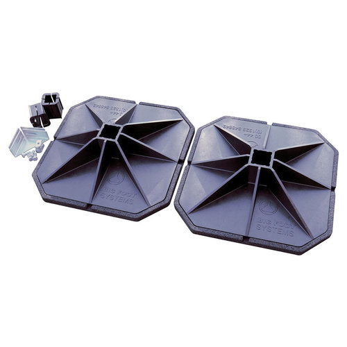 Big Foot® 87714 H-Frame Kit With 18 in Square Strut, 19 in L, 19 in W, 4-1/4 in D, Black/Silver