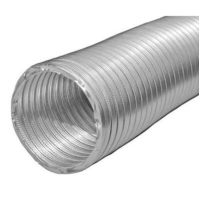 Builders Best® 110383 Pro Plain End Flexible Pipe, 10 in ID, 8 ft L, 6 in-WG Max Working Pressure, Aluminum