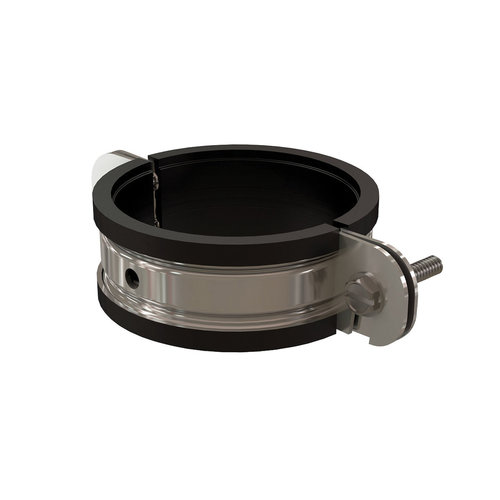 Centrotherm InnoFlue IASCM02 Support Clamp With 3/8 in Nut, For Duct Size: 2 in, 3 in OD, 4.4 in L, 3 in W
