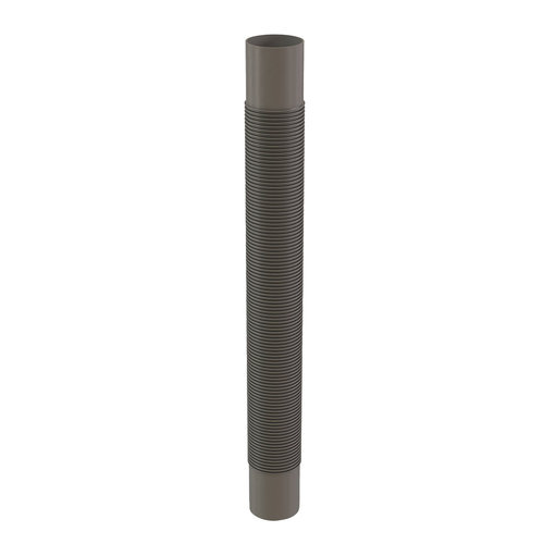 Centrotherm InnoFlue IFVL03035 Flex Vent Length Hose, 3 in Dia, 35 ft L, Polypropylene, Gray