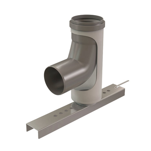 Centrotherm InnoFlue ISBS0387 Base Support, 3 in, Polypropylene, Gray, 15.7 in L, 10.6 in W