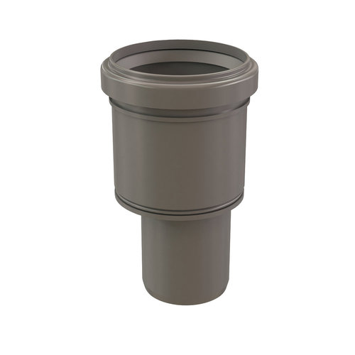Centrotherm InnoFlue ISEI0203 Eccentric Increaser, 2 x 3 in, Polypropylene, 6.4 in L