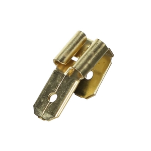 Devco 6212 Tab Adapter, Female x Male, Brass Conductor, 1/4 in Tab