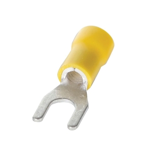 Devco 6255 Spade Terminal, 12 to 10 AWG Wire, #10 Stud, Yellow