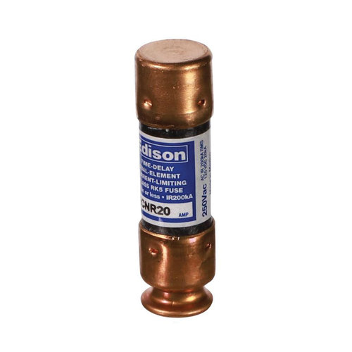 Devco ED-CR20 Dual Element Fuse, 20 A, 250 V, Class RK-5, 200 kA Interrupt