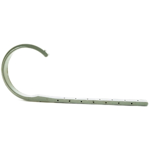 DiversiTech® 515-J2000 Swiveling J-Hook, For Pipe Size: 2 in, PVC, 9 in L, White