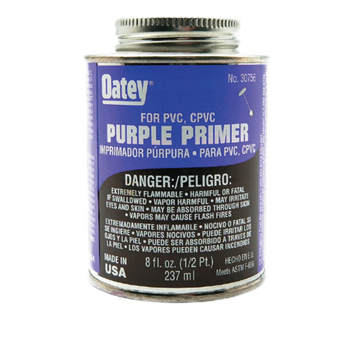 DiversiTech® 530-30756 Primer, Applicable Materials: CPVC, PVC, 8 oz, Purple, 40 to 110 deg F Application Temperature