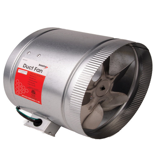 DiversiTech® 625-AF10 Duct Fan, 650 cfm, 120 V, 0.7 A, 60 W, 10 in Dia, 8 in H