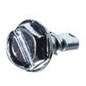 DiversiTech® 6953CX Self-Drilling Screw, Hex Washer Head, #10 Thread, 1/2 in L, Steel, Zinc-Plated
