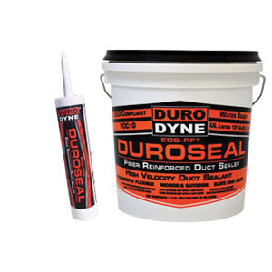 Duro Dyne® DuroSeal® 005232 Fiber Reinforced Duct Sealer, Base Chemical: Water, Slate Gray, Cartridge, 18 to 36 hr Cure