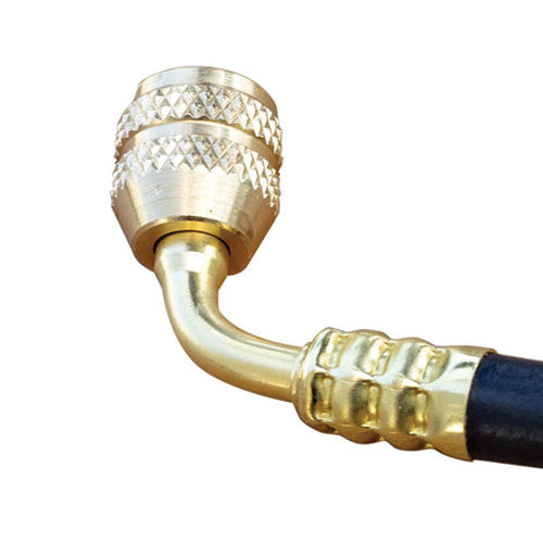 Fieldpiece HR1XR Ball Valve Hose Adapter Extension, 1/4 x 1/4 in, 8 in L Hose, 800 psi Max Working Pressure