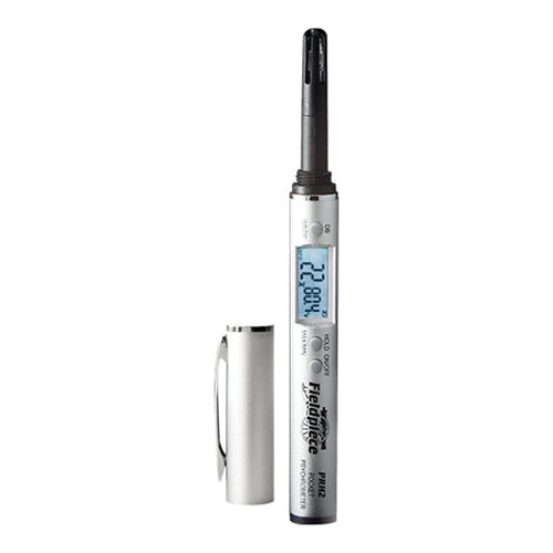 Fieldpiece PRH2 Digital Pocket Psychometer,-40 to 257 deg F, 0 to 100 % Relative Humidity, 2 in L Probe, Alkaline
