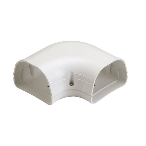 Fortress® 84011 90 deg Flat Elbow, White, PVC, 3-1/2 in, 5-3/4 in L, 5-3/4 in W, 2-3/4 in H