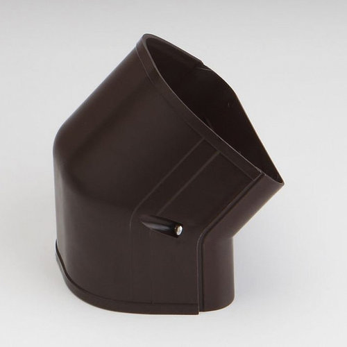 Fortress® 84361 45 deg Outside Vertical Elbow, Brown, PVC, 4-1/2 in, 5-1/4 in L, 4-7/8 in W, 3-1/2 in H