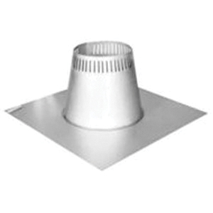 Hart & Cooley® TLCFF Series 502073 Tall Cone Roof Flashing With Storm Collar, 6 in, Galvalume, 24 in L, 24 in W, 12 in H