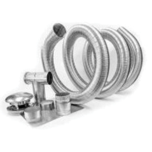 Hart & Cooley® ALK Series 582953 Chimney Liner Kit, 4 in Dia, 35 ft L, Aluminum