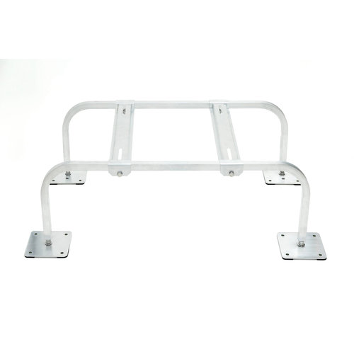IBEX® 1801AL Mini-Split Stand, Aluminum, 35 in L, 20 in W, 18 in D, Zinc-Plated Yellow
