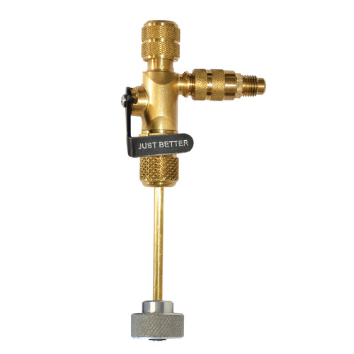 JB Industries A32525SVT Vacuum-Rated Valve Core Removal Tool With Slide Valve Side Port and Torque Setting, 1/4 x 1/4 in