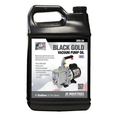 JB Industries BLACK GOLD DVO-24 Vacuum Pump Oil, 1 gal
