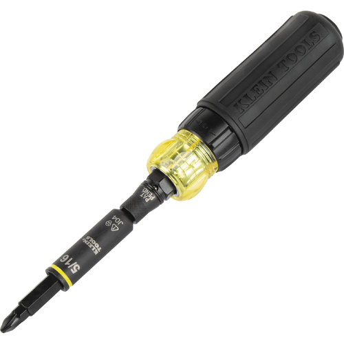 KLEIN TOOLS® KNECT™ 32500HDRT 11-in-1 Impact-Rated Screwdriver/Nut Driver, 1/4 in, 5/16 in, 3/8 in, 1/2 in Drive, Yes