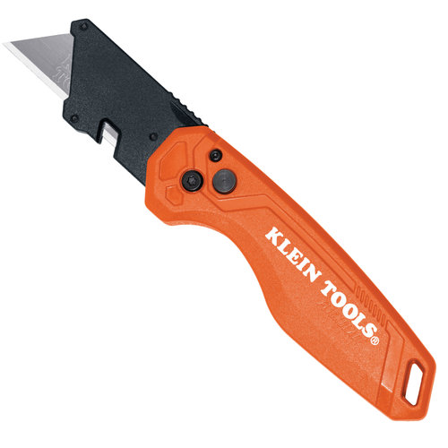 KLEIN TOOLS® 44302 Folding Utility Knife, 2-1/2 in L Blade, Steel Blade, 6.9 in L