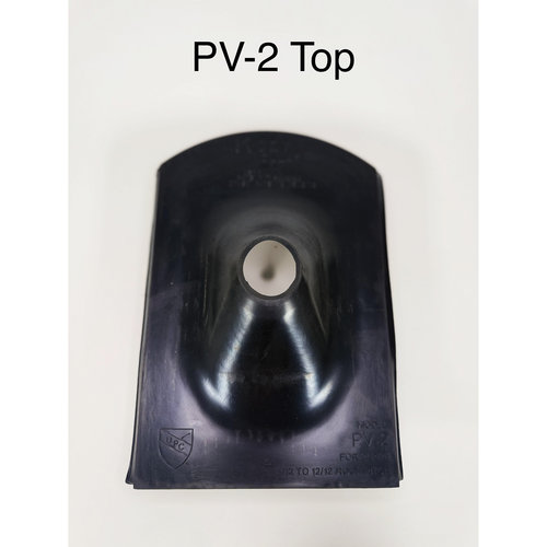 Kozy Kollar PV-2 Roof Flashing Kit, For Pipe Size: 2 in, EPDM, 11 in L Base, 8 in W Base, 2-1/2 in H