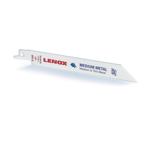 LENOX® 20580810R Reciprocating Blade, 0.05 in Thick, 10 TPI, Bi-Metal, 8 in L, 3/4 in W