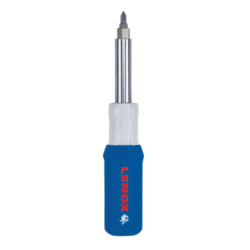 LENOX® 23932 9-in-1 Screwdriver, 1/4 in, 5/16 in, 3/8 in Drive, #1, #2, #3, 1/4 in, 3/16 in, 3/8 in, 5/16 in Bit