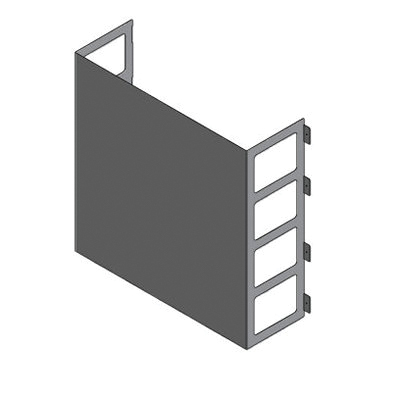 LG HVAC ZLABGP02A Low Ambient Wind Baffle Kit, Soft Dove Gray, 23-5/8 in L, 23-5/8 in W, 7-15/16 in D