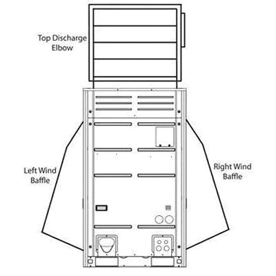 LG HVAC ZLABKA01A Low Ambient Wind Baffle Kit, Compatible Unit Tonnage: 6 ton, Metal, Warm Gray