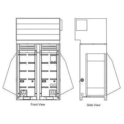 LG HVAC ZLABKA03A Low Ambient Wind Baffle Kit, Compatible Unit Tonnage: 8 to 14 ton, Metal, Warm Gray