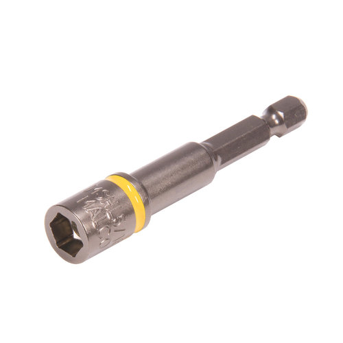 Malco® MSHL516 Long Driver, Hex Drive, Magnetic: Yes, 2-9/16 in L Shaft, 2-9/16 in L, Yellow, 1/4 in Dia Insert
