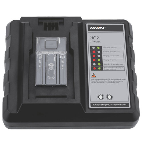 Navac NC2 Battery Charger, 100-240 V, 180 W, For Use With: NB1 and NBP2 Lithium-Ion Batteries