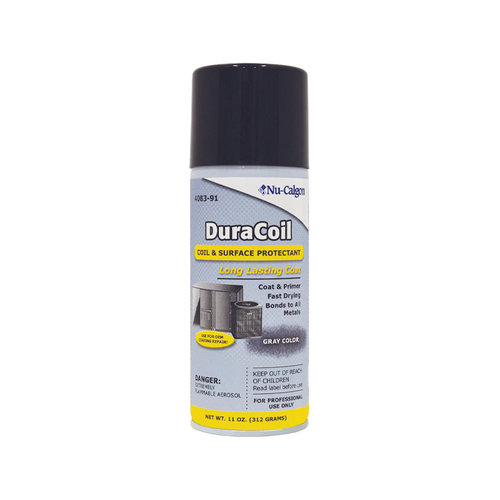 Nu-Calgon DuraCoil 4083-91 Coil Protectant, Liquid, 11 oz, Can, Organic Odor / Scent, Gray