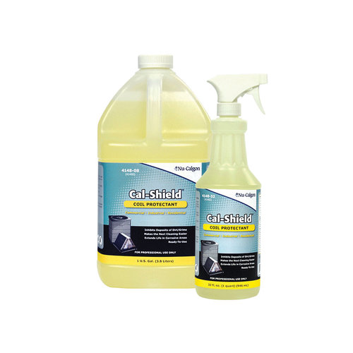 Nu-Calgon Cal-Shield 4148-08 Coil Cleaner, Liquid, 1 gal, Bottle, Characteristic Odor / Scent