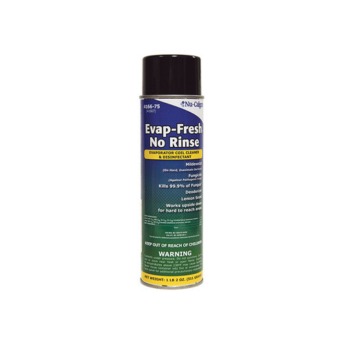 Nu-Calgon Evap-Fresh No Rinse 4166-75 Coil Cleaner, Aerosol, 18 oz, Can