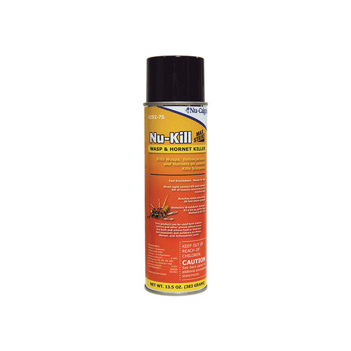 Nu-Calgon Nu-Kill Max Strike 4292-75 Wasp and Hornet Killer, Aerosol, 13.5 oz, Can
