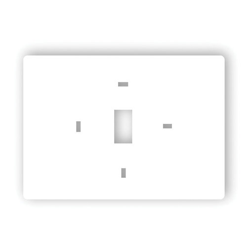 PRO1® T119 Wall Plate Cover, 5-1/2 in H, 7-1/2 in W, 0.3 in D
