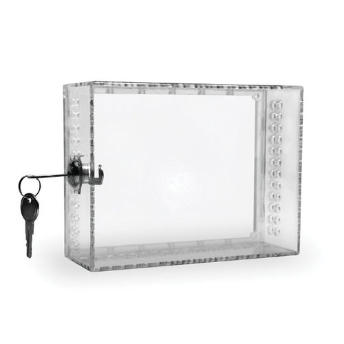 PRO1® T150 Thermostat Guard, Wall Installation/Mounting, 5-1/2 in H, 7-1/4 in W, 2-1/2 in D, Plastic