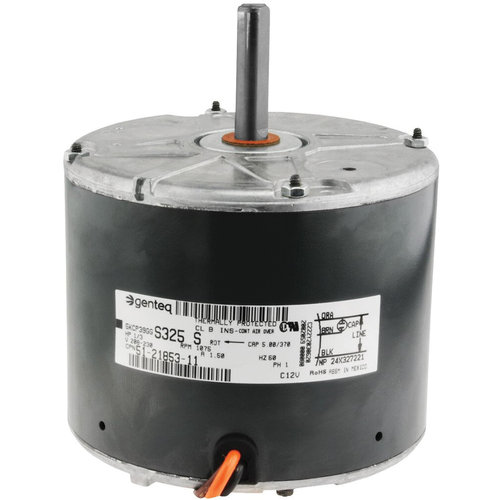 PROTECH™ 51-21853-11 Direct Drive Condenser Fan Motor, 1/3 hp Motor, 208/230 V, 1 ph, 1075 rpm Motor, 48 NEMA, 1.5 A