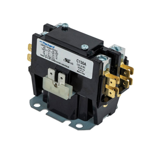 Packard C130A Contactor, 24 V Control, 1-Pole, 30 A Switching Current, 50/60 Hz