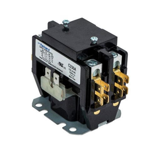 Packard C230A Contactor, 24 V Control, 2-Pole, 30 A Switching Current, 50/60 Hz