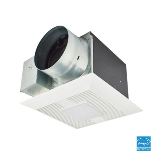 Panasonic WhisperGreen® Select FV-0511VKSL3 Exhaust Fan, 30 to 110 cfm, 0.3 sones, 120 V, 0.38 A, 22.1 W Fan